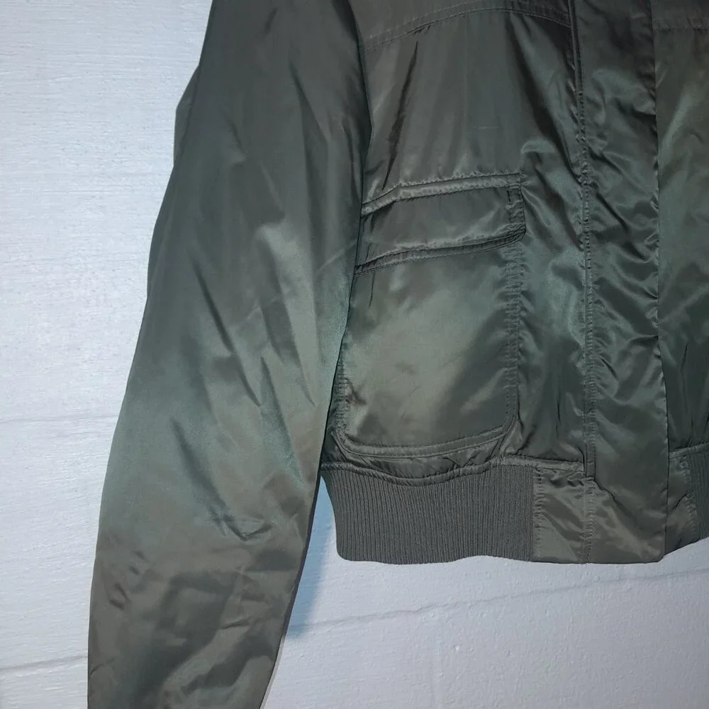Universal Thread Women's Bomber Jacket Moss Green Size XL Waterproof Coat - Picture 4 of 10